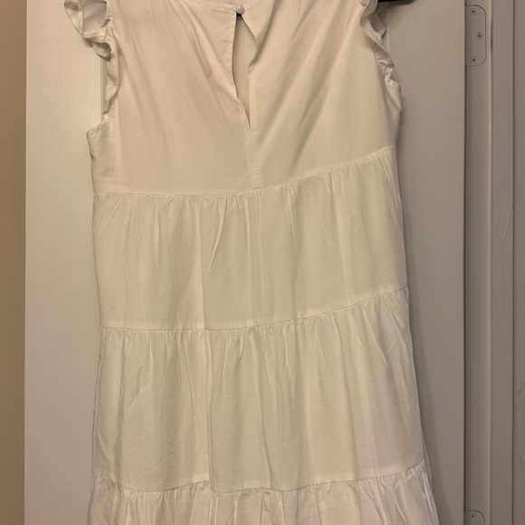 LONG WHITE DRESS - Picture 4 of 7